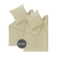 RENFORCE BETTWÄSCHE HARPLINES 2er Set - Beige, Textil (140/200cm) - Esprit