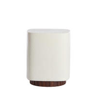 BEISTELLTISCH Seddon Weiß Ø37/45 cm - Weiß, Holz (37/34/45cm) - Light & Living
