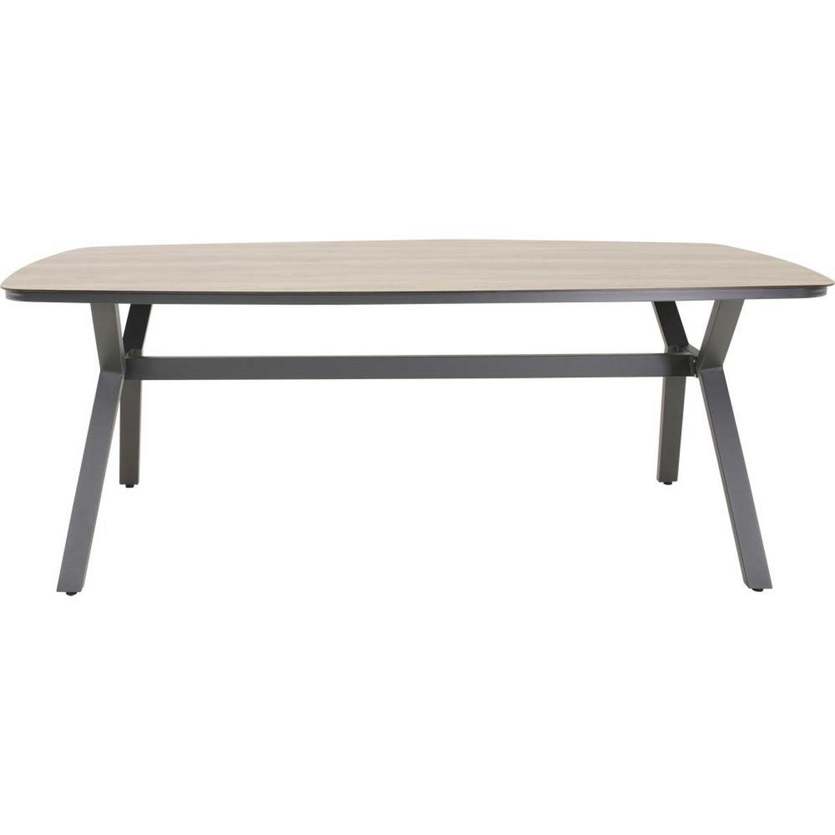 GARTENTISCH Odense - Grau - 200/100/74 cm - Grau, Metall (200/100/74cm) - Lesli Living