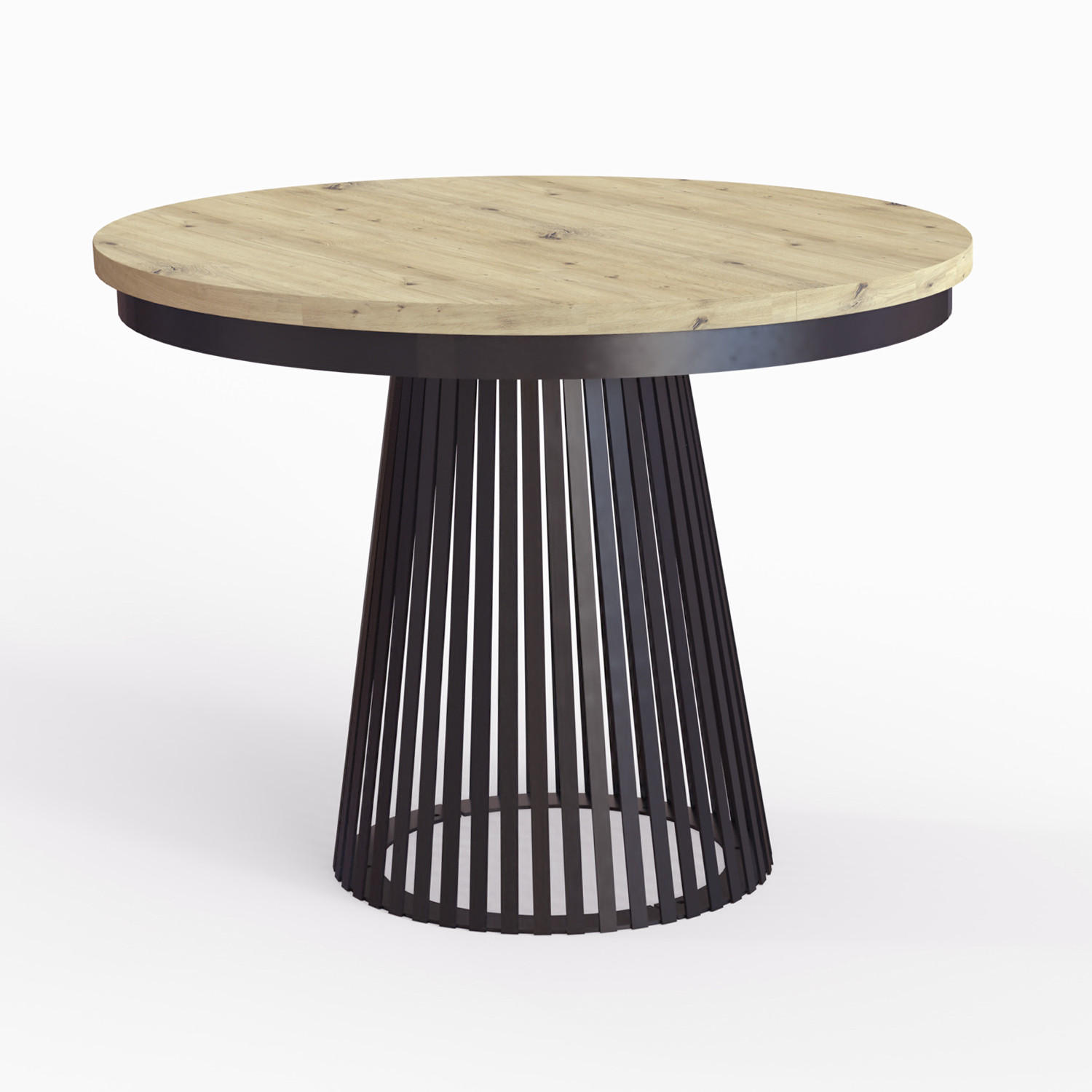 ESSTISCH LAMORE - Schwarz/Eiche Artisan, Holzwerkstoff (100/100/77cm) - Meblini