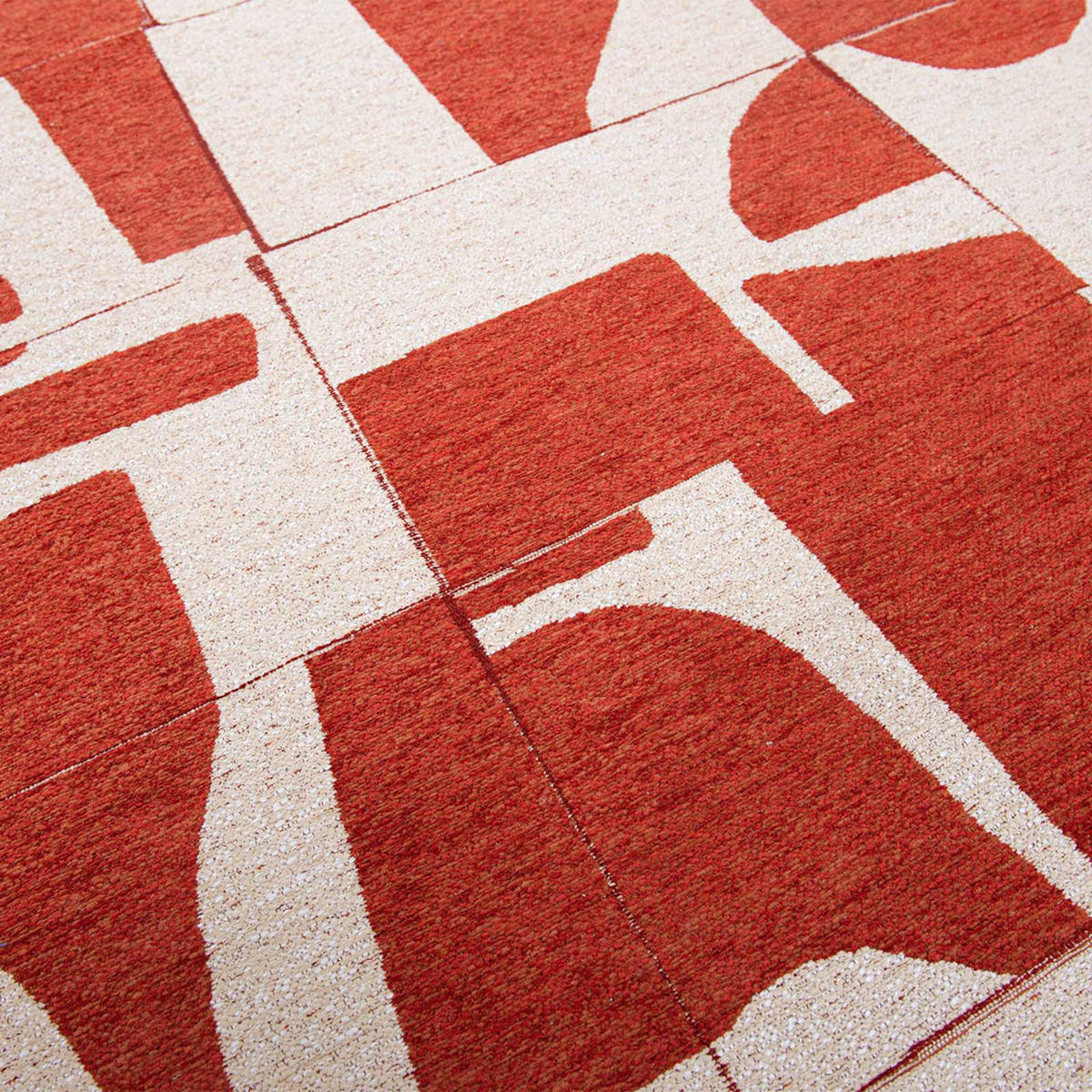 TEPPICH Rust Craft 140/140 cm - Rot, Textil (140/140cm) - Louis De Poortere