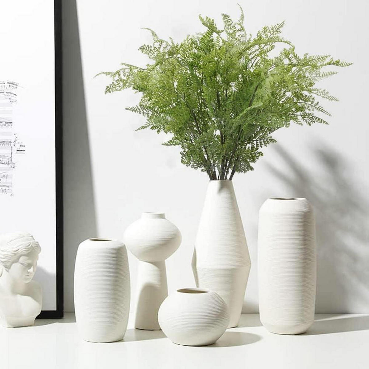 KUNSTPFLANZE Farnzweig 76 cm - Grün, Kunststoff (1cm)