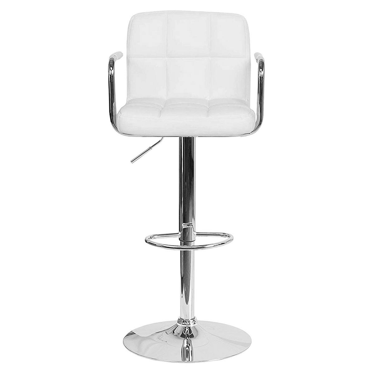 BARHOCKER Mike Weiß 2er-Set - Weiß, Kunststoff (52.5/106/46.5cm) - Happy Garden
