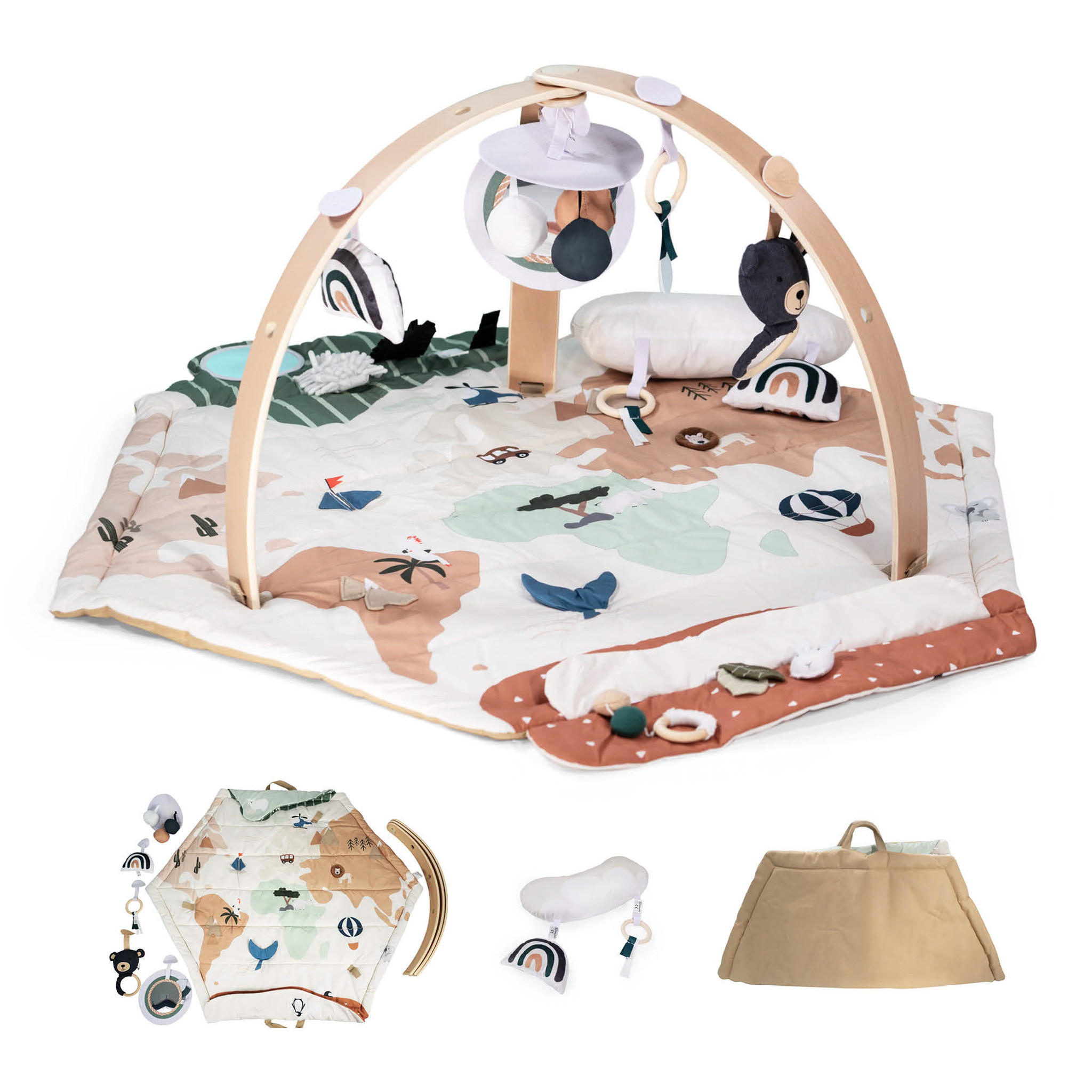 SPIELBOGEN Bianca Sky - Multicolor, Holz (53/80cm) - BabyGo