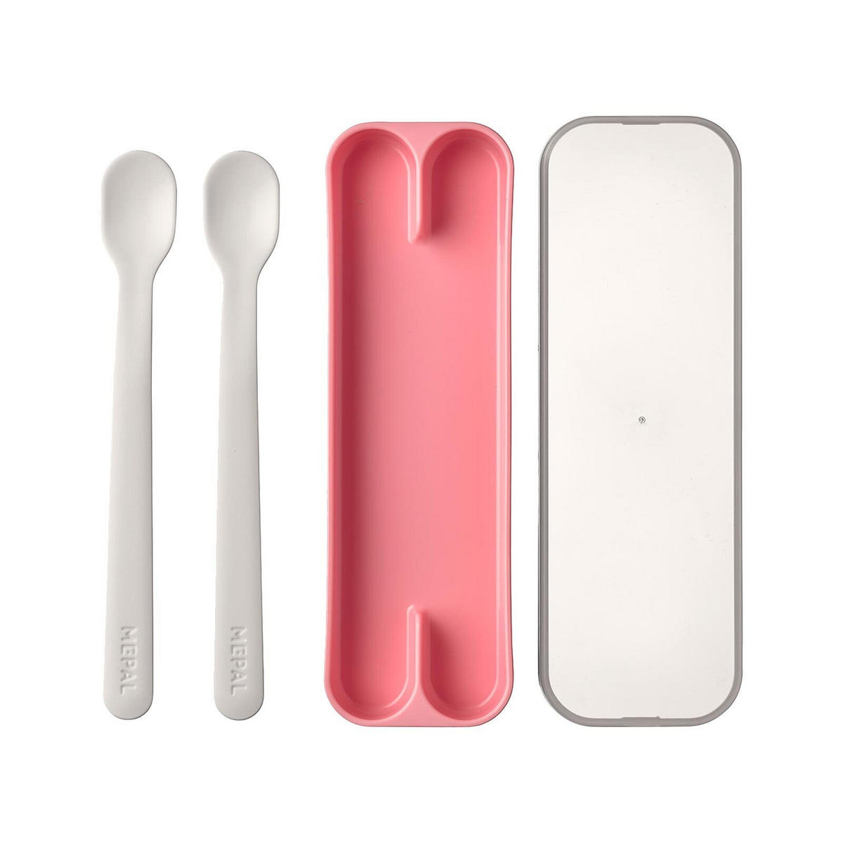 FÜTTERLÖFFEL Mio Deep Pink 2er Set - Pink, Kunststoff - Mepal