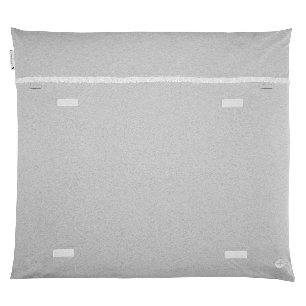 WICKELAUFLAGE Grau Spitze - Hellgrau, Textil (80/70cm) - nordic coast company