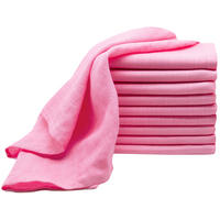 SPUCKTÜCHER, 10er-Set, 70x70 cm, 100% Baumwolle, Rosa - Rosa, Textil (70/70cm) - Zollner