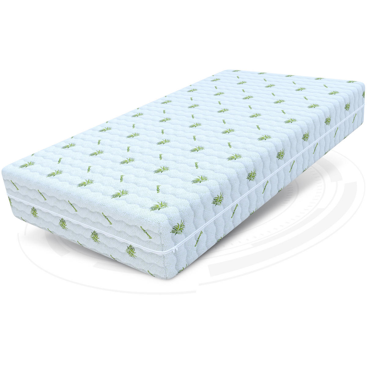 KALTSCHAUMMATRATZE Savona Aloe Vera - Weiß, Textil (160/200cm) - FDM