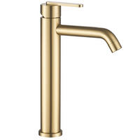 WASCHBECKENARMATUR ONTARIO BRUSH GOLD 14,5/4,5/30 cm - Goldfarben, Metall (4.5/30/14.5cm) - REA