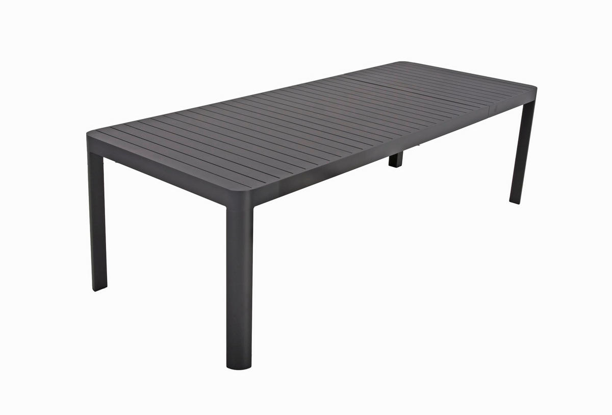 GARTEN-SITZGRUPPE Ella 9-teilig Gartenmöbel-Set - Grau, Kunststoff - DELUKE