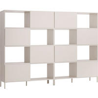 BÜCHERREGAL-SET INTO - Creme, Holzwerkstoff (43.5/175.5/242cm) - Vox Möbel