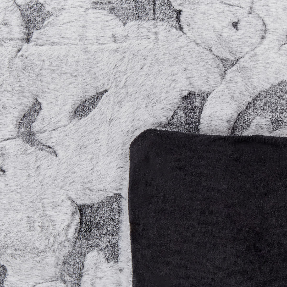 DECKE Hellgrau Kosi 150/200 cm - Hellgrau, Textil (150/200cm) - Beliani