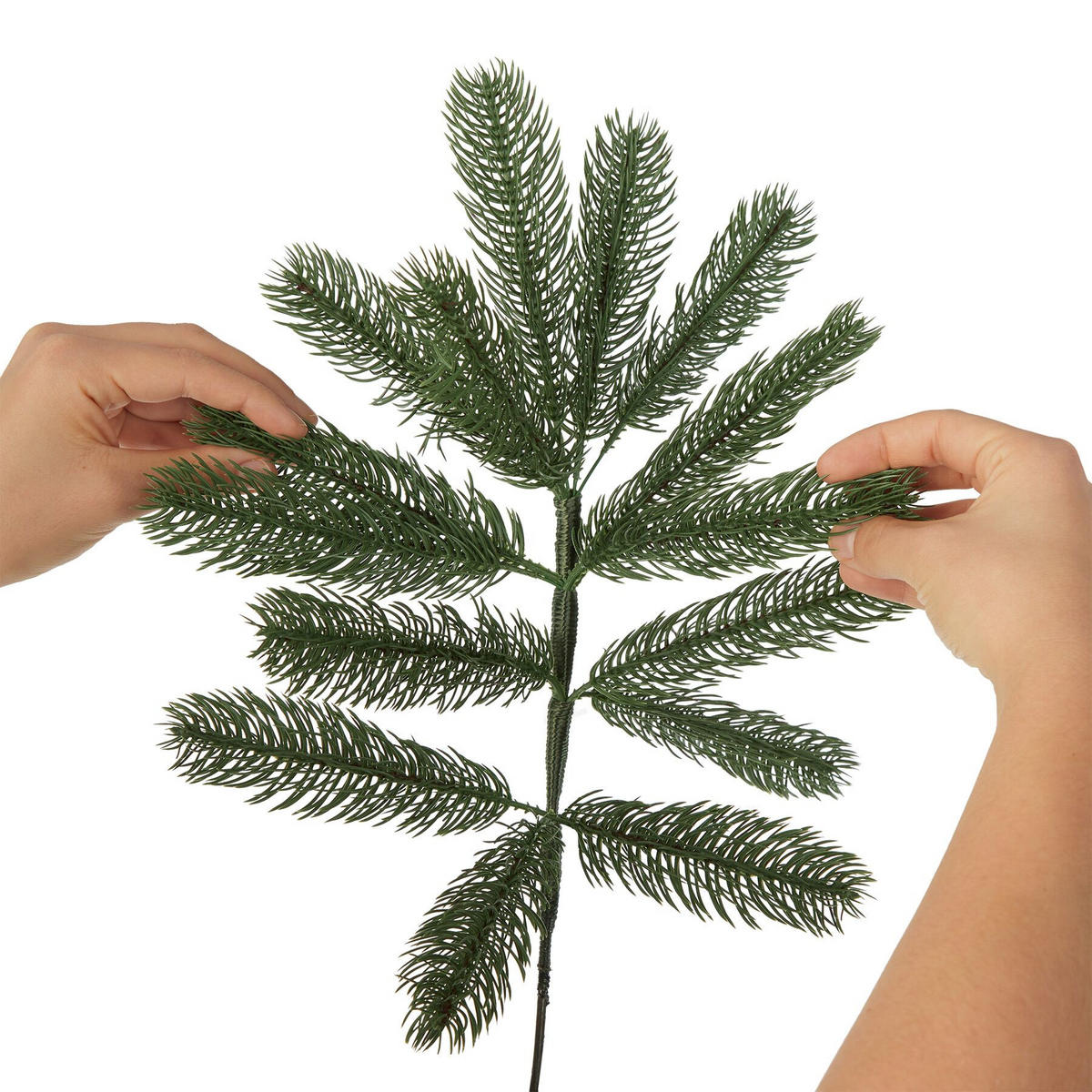 SET WEIHNACHTSBAUM MIT LICHTERKETTE ,inklusive Metallständer mit Kunststoffkappen,grün - Grün, Kunststoff (140cm) - tectake