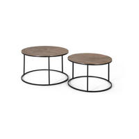 TISCH-SET 2 Metall und Kupfer - Kupferfarben, Metall (81/81/47cm) - Giner y Colomer