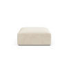 POUF Campi aus Samt leichtes beige - Creme, Textil (90/40/90cm) - Cosmopolitan Design