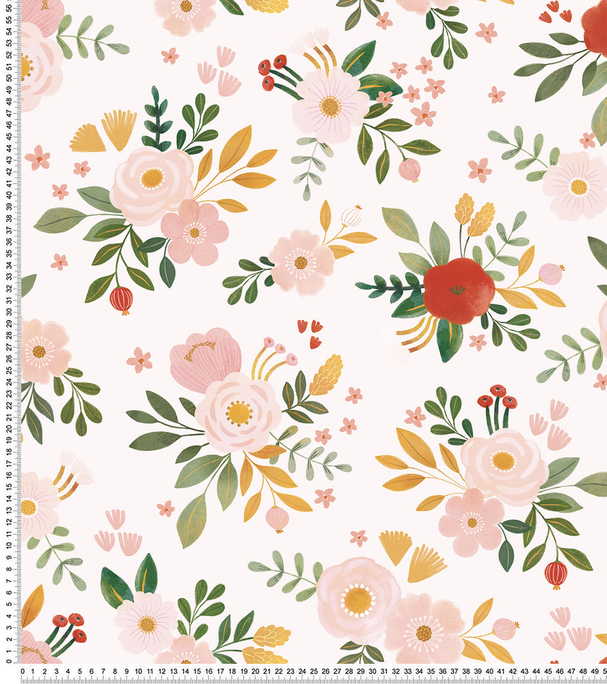 VLIESTAPETE Alysse, hübsche Blumensträuße 50 cm x 10 m, mehrfarbig - Pink/Rosa, Papier (1000/50cm) - Lilipinso