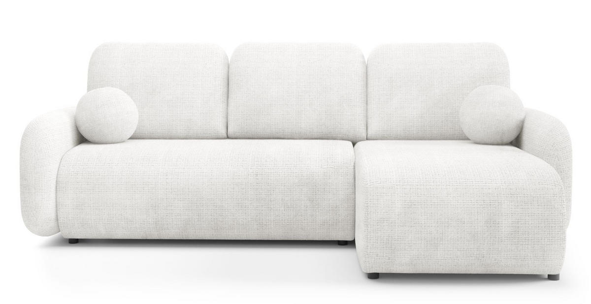 ECKSOFA Creme KOMA Mit Schlaffunktion - Weiß, Textil (228/147cm) - Sepro Meble