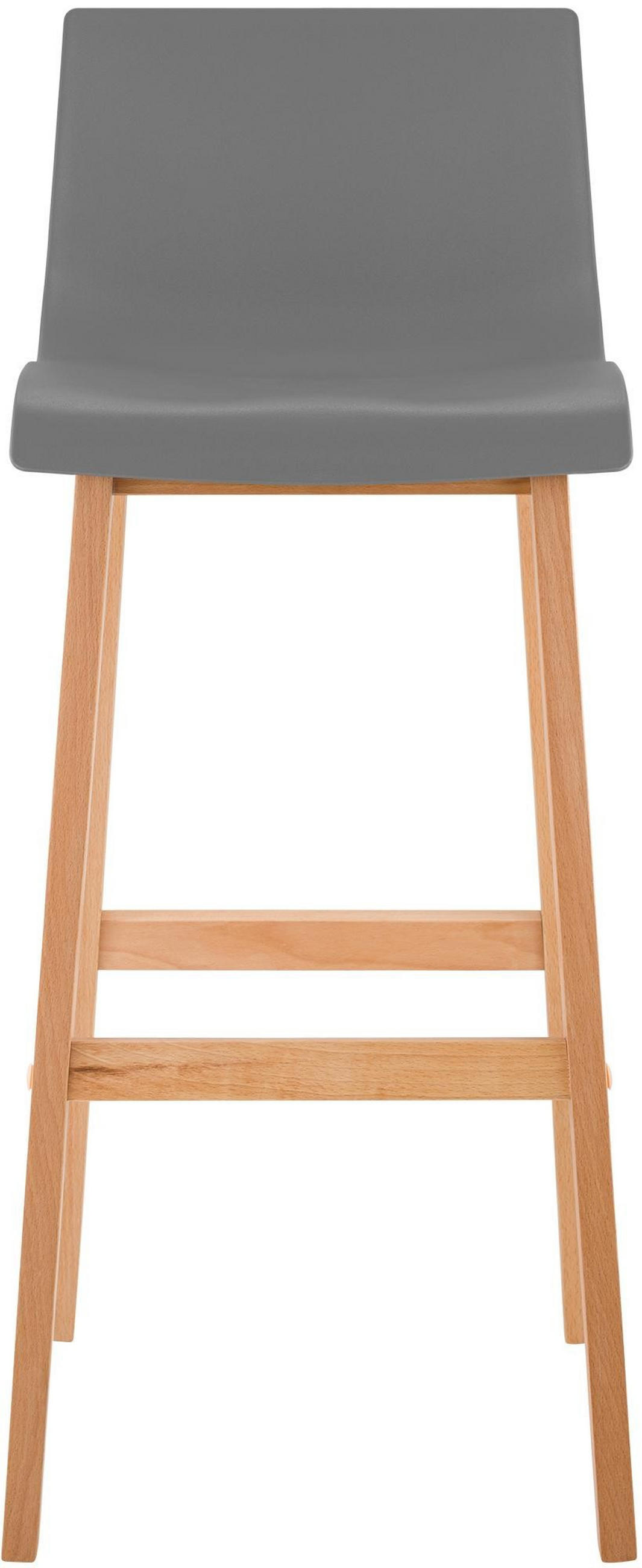 BARHOCKER Hover Massivholz 102x41x46 cm grau - Grau, Holz (41/102/46cm) - furnicato