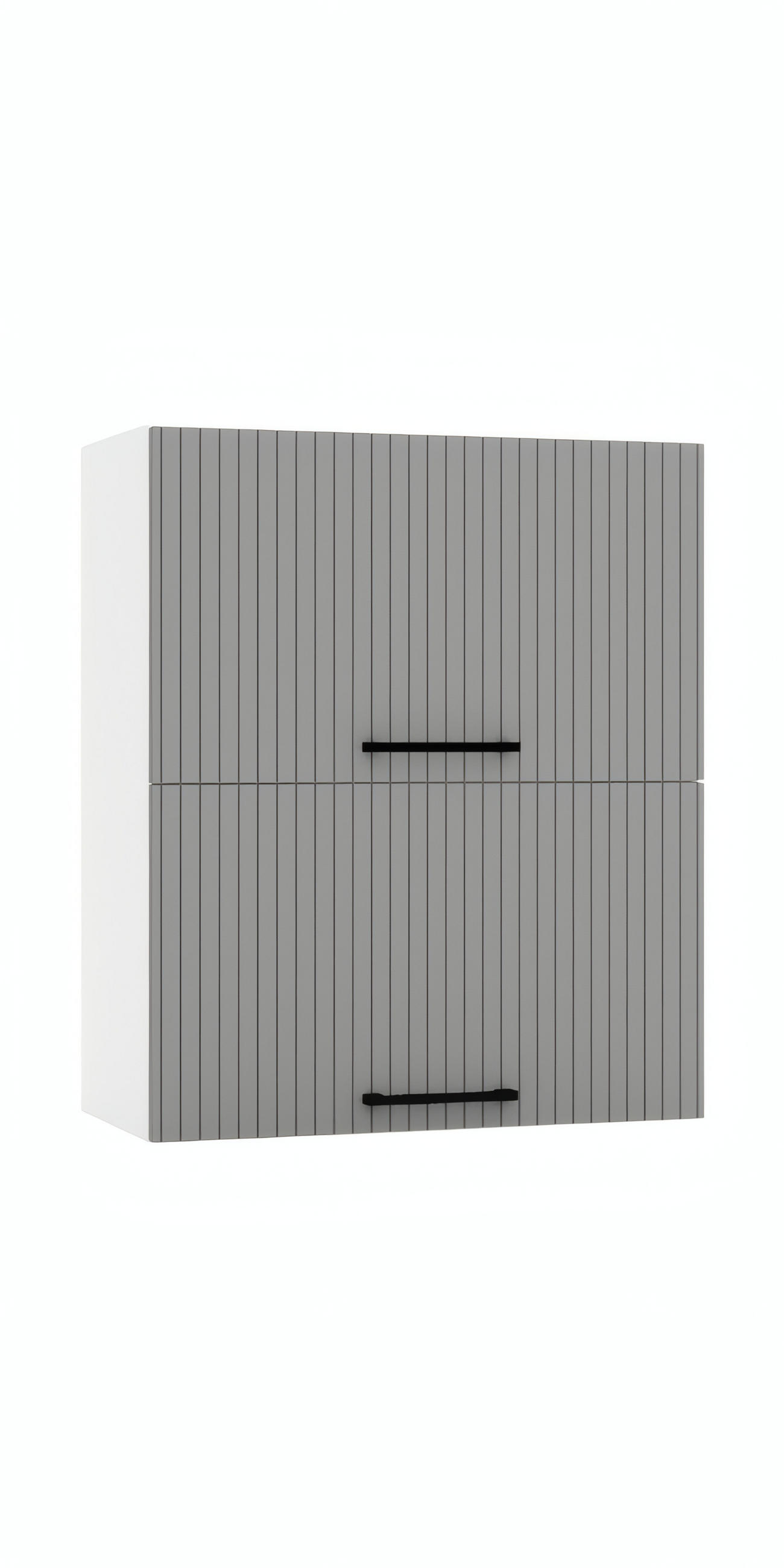 HÄNGESCHRANK - W60GRF/2 ( S2100/77 ) - KATE - Hochwertige Küchen Optik - Weiß/Grau, Holz/Metall (60/72/30cm) - ROYAL24_MARKT