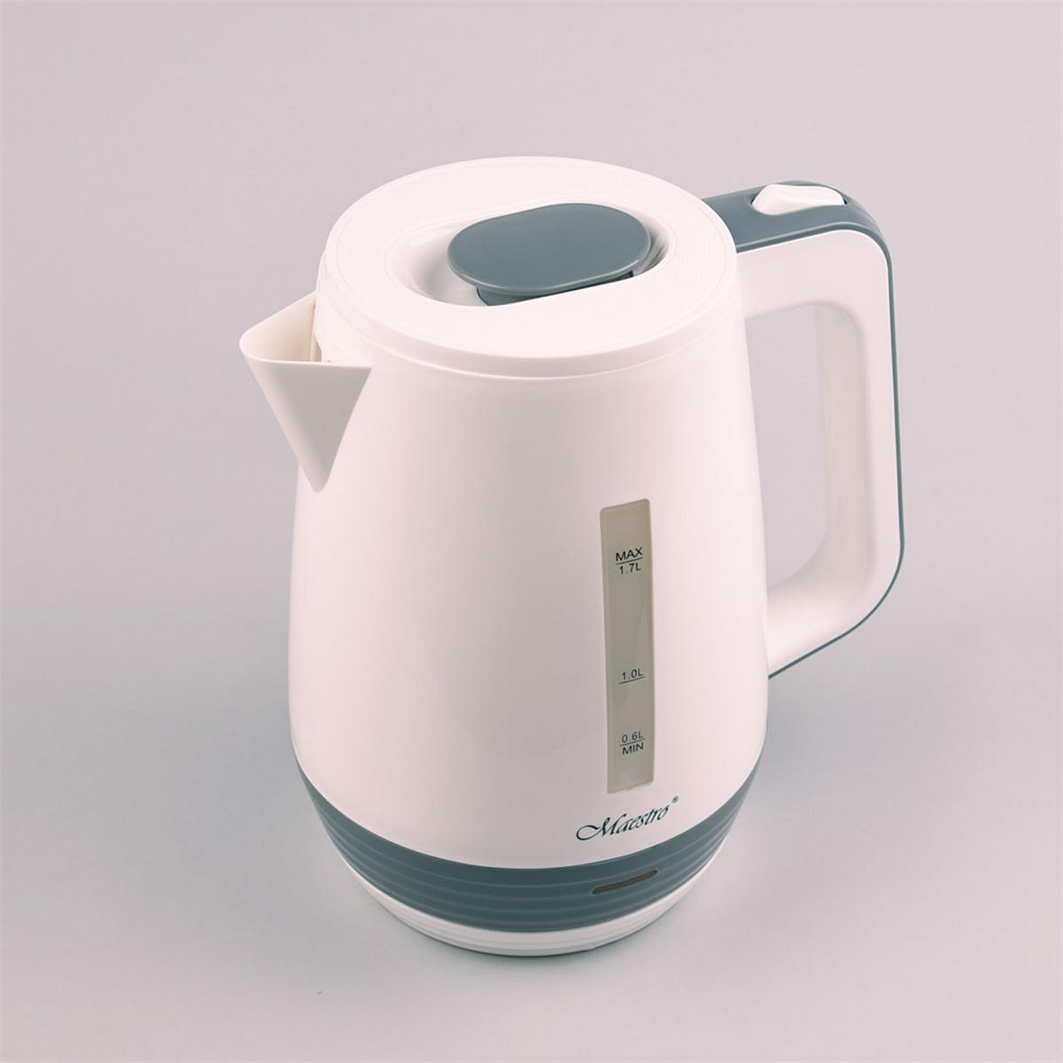 WASSERKOCHER ELEKTRISCH Weiß 19/16/21 cm MR033WHITE - Weiß, Kunststoff (16/21/19cm) - Maestro 