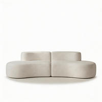 SOFA Lounge Weiß 2-Sitzer - Weiß, Textil (240/75/102cm) - COCO Living