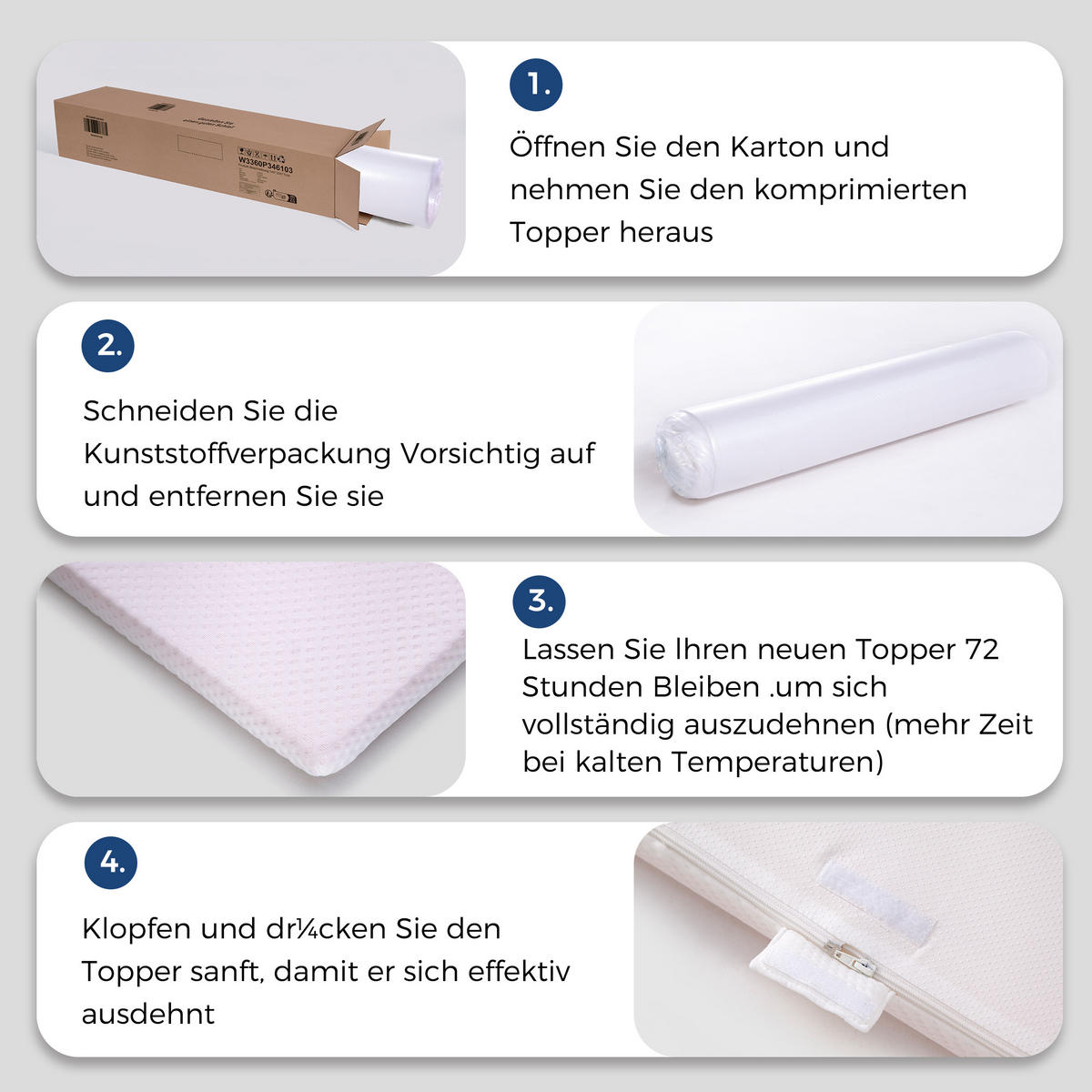 KOMFORTSCHAUMMATRATZE 160/200 cm Weiß Höhe 5 cm, waschbar - Weiß, Textil (160/200cm) - Oxeza