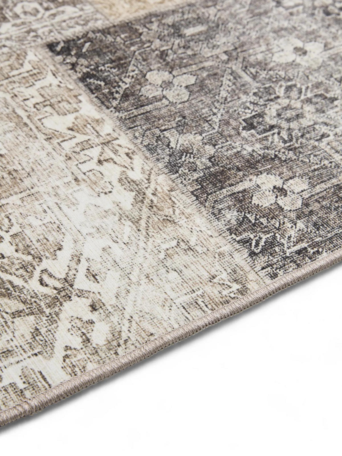 VINTAGE-TEPPICH George waschbar 120x170 cm - Grau, Kunststoff (120/170cm) - benuta