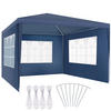 PAVILLON Barinas,wasserdicht,blau - Blau, Kunststoff (300/250/300cm) - tectake