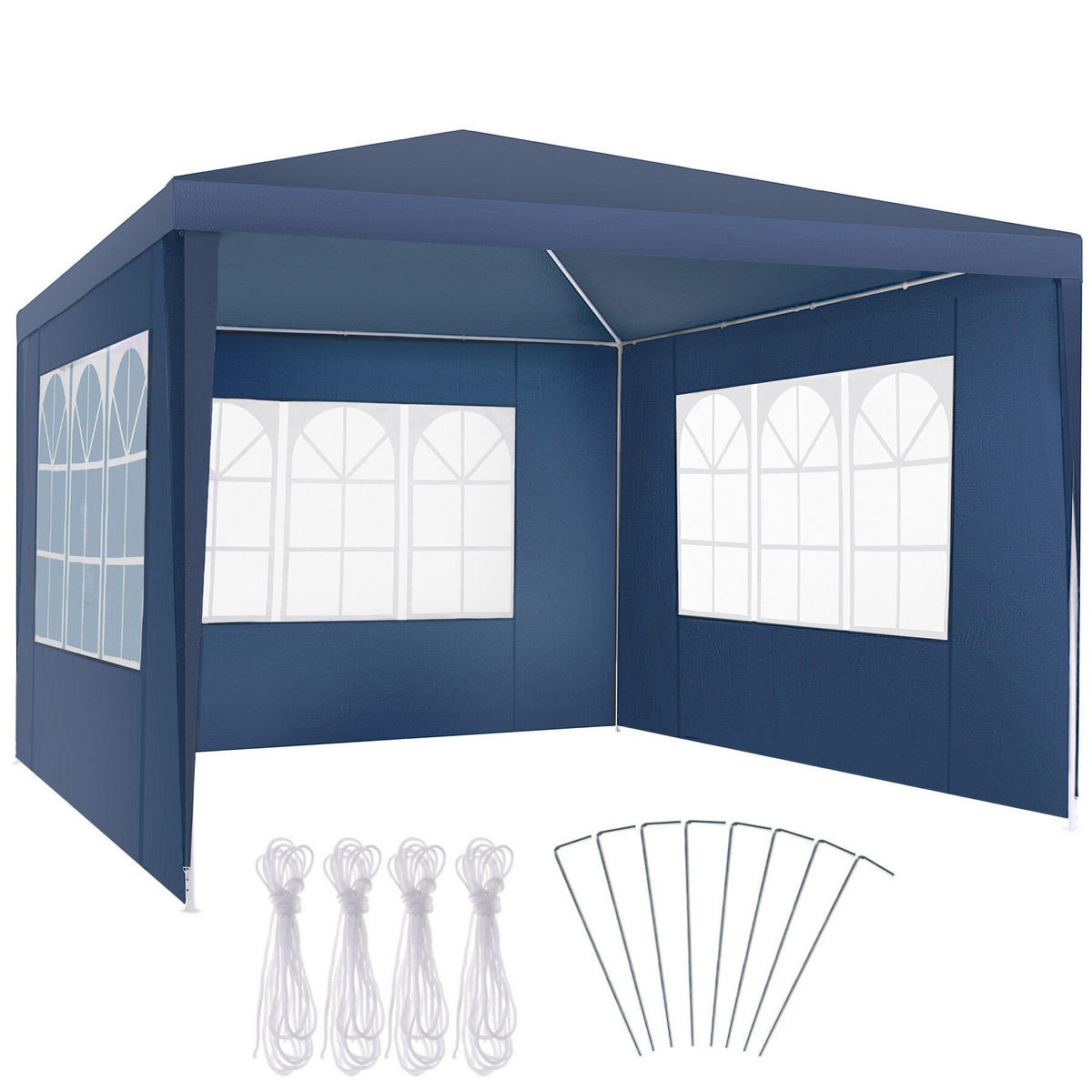 PAVILLON Barinas,wasserdicht,blau - Blau, Kunststoff (300/250/300cm) - tectake