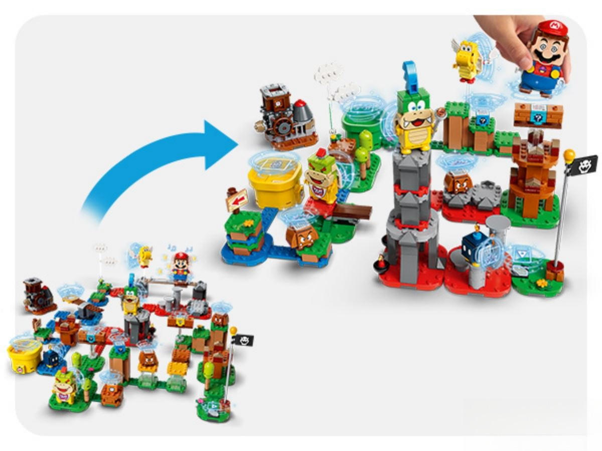 KLEMMBAUSTEINE Super Mario Baumeister-Set für eigene Abenteuer 71380 - Multicolor, Kunststoff (7/38cm) - Lego