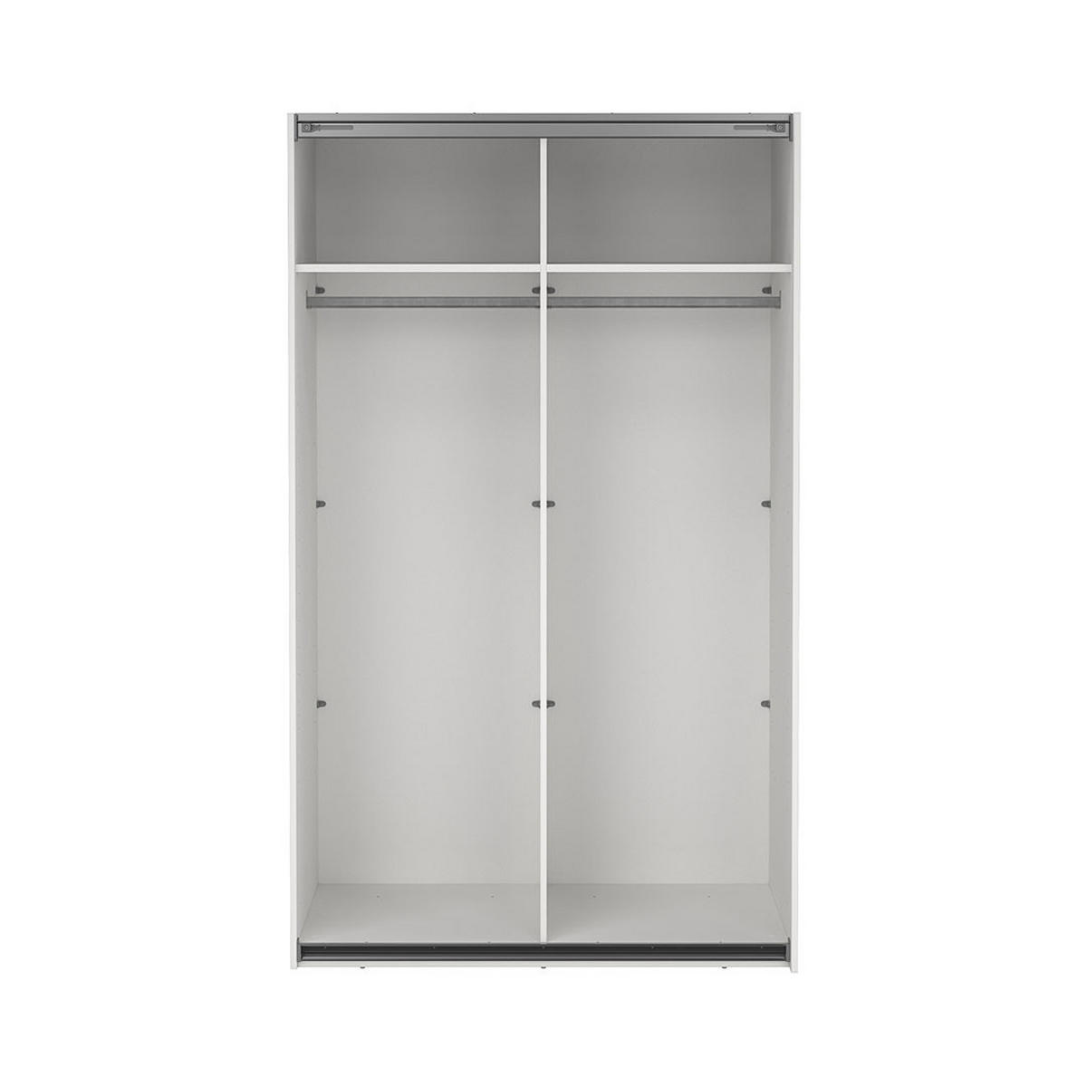 SCHIEBETÜRENSCHRANK, Catania, Weiß, Holzwerkstoff, 119 x 67 x 201 cm - Weiß, Holzwerkstoff (119/201/67cm) - ebuy24