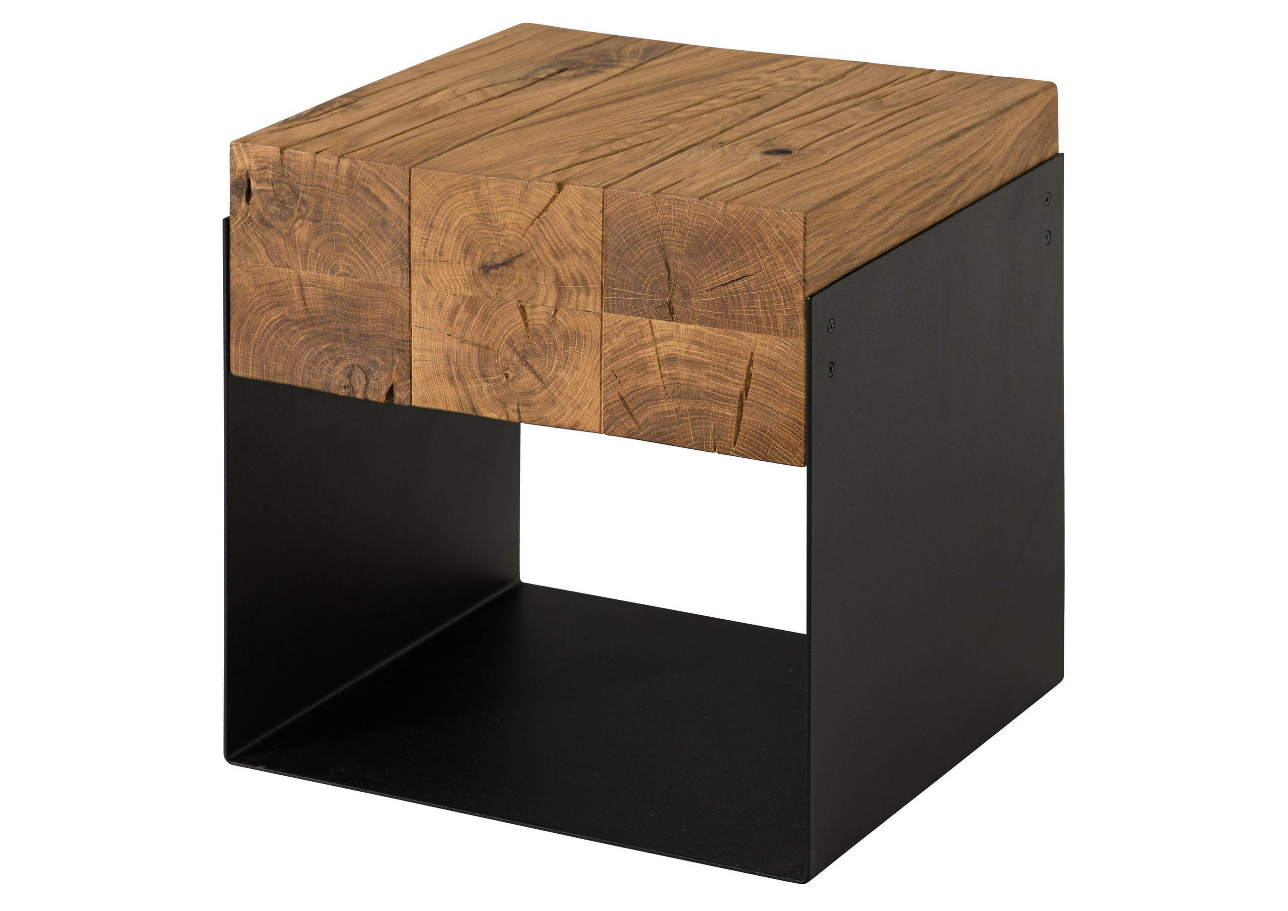 COUCHTISCH Eiche 40x35x40 natur geölt LOUNGE COLLECTION #05 - Braun, Holz (35/40/40cm) - Massivmoebel24