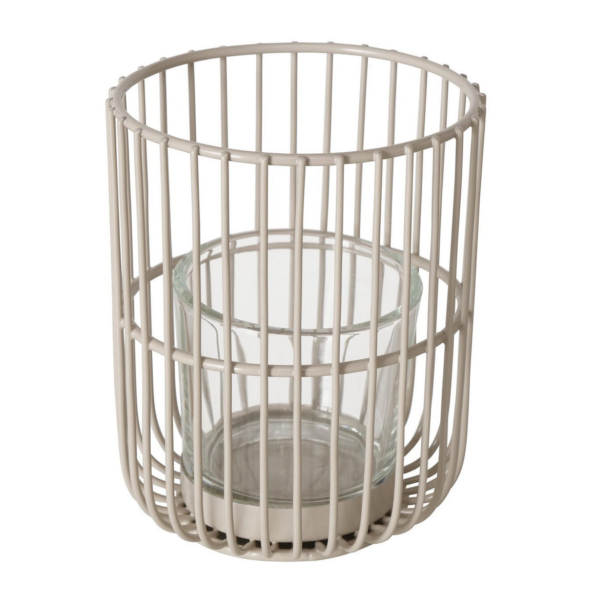 METALLLATERNE 2er-Set Cindy - Beige, Metall (10/12/10cm) - Boltze Home