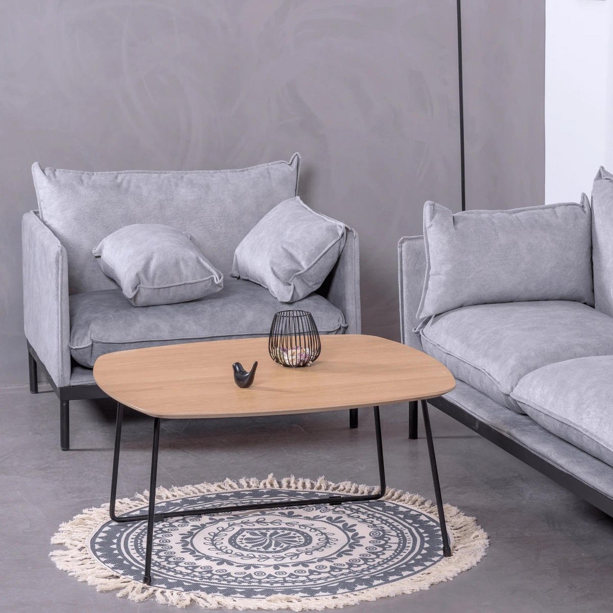 1-SITZER-SOFA Textil Grau - Grau, Textil (88/60/80cm) - Nest Dream