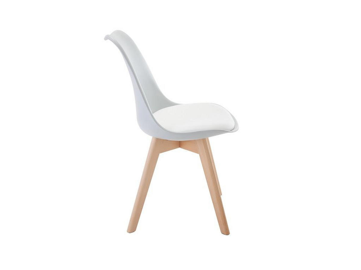 STUHL 2er-Set - Polypropylen & Buche - Hellgrau - JODY - Hellgrau, Kunststoff (57/82/49cm) - Vente-Unique