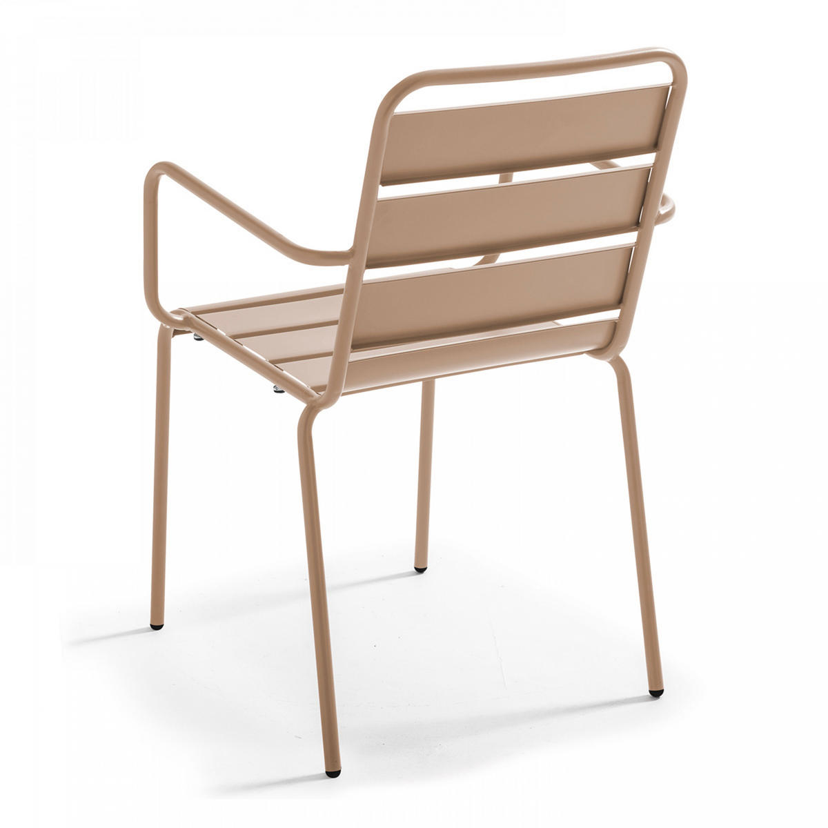 GARTENSTUHL, Taupe - Taupe, Metall (55/83/55cm) - Oviala