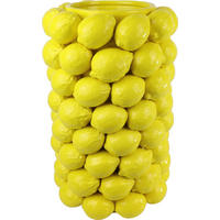 VASE Limone gelb mit Zitronen - Gelb, Keramik (44cm) - FURNARO