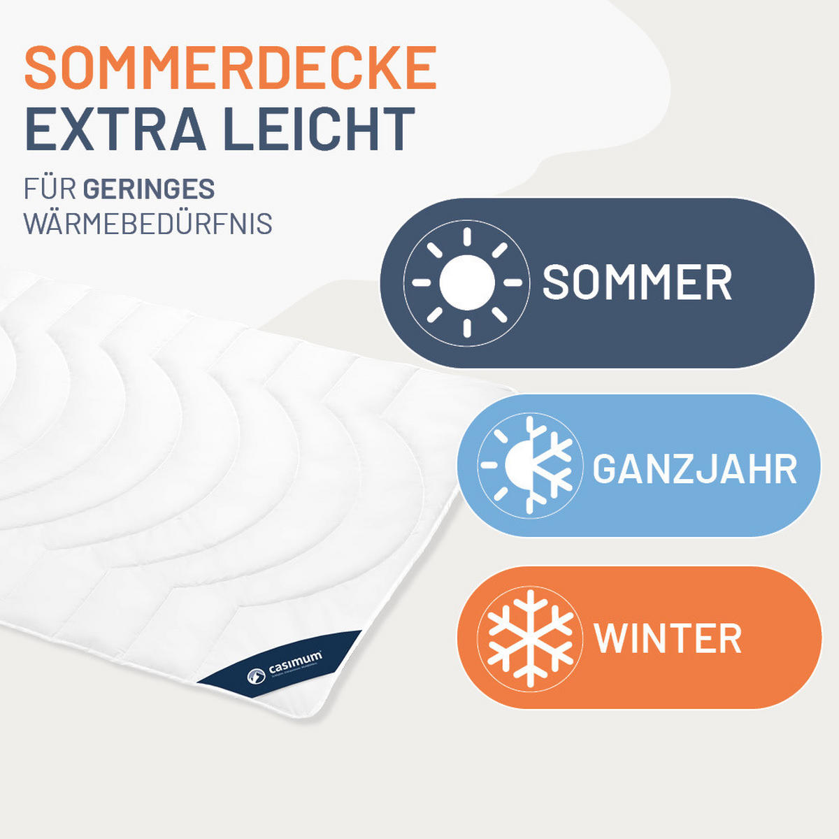 BETTDECKE 135x200 Extra Leicht, COMFORT - Weiß, Textil (135/200cm) - casimum