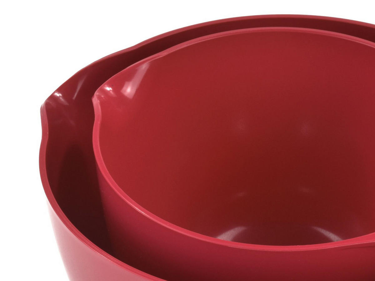 RÜHRSCHÜSSEL-SET Margrethe New rot (2tlg) - Rot, Kunststoff (21/15cm) - Rosti
