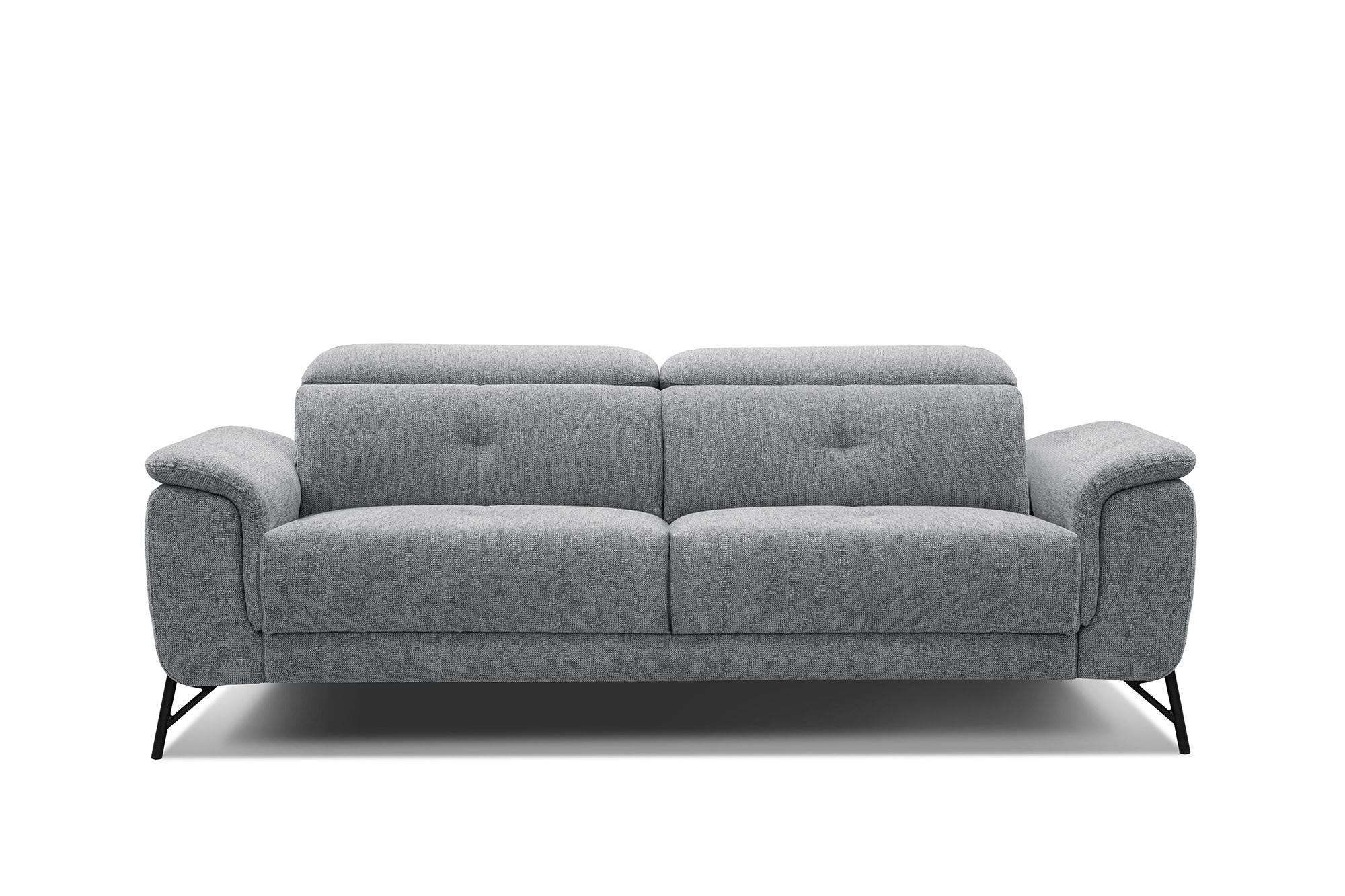 SOFA AVENA 3-Sitzer, grau - Grau, Holzwerkstoff/Textil (204/80/108cm) - Courtois Laville