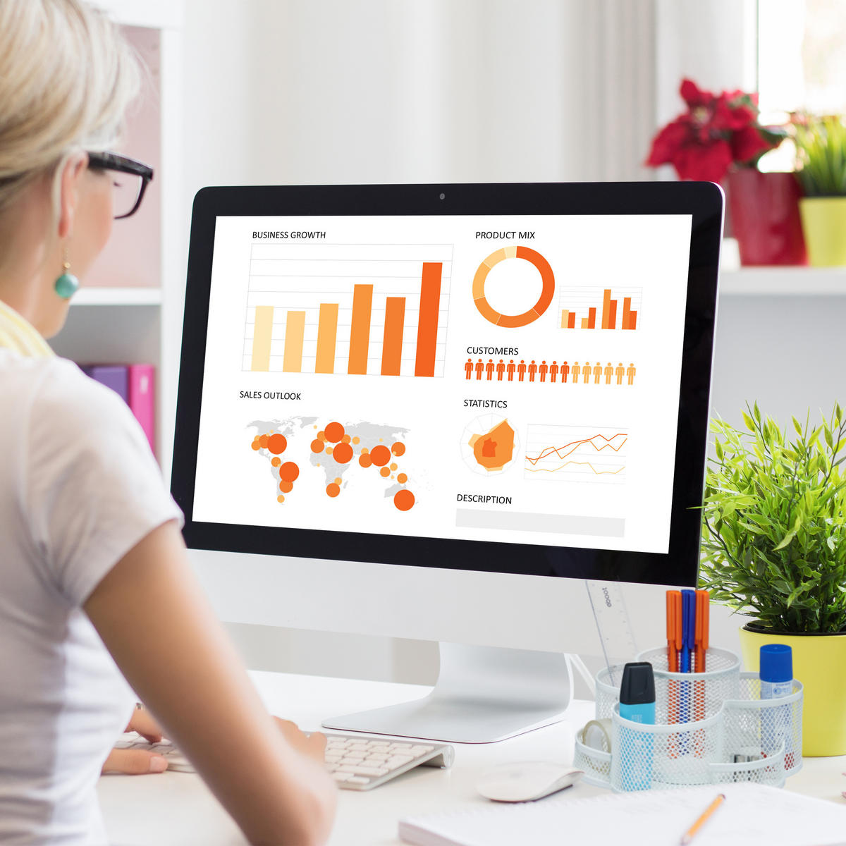 STIFTEHALTER - Weiß, Metall (17/16/10.5cm) - Relaxdays