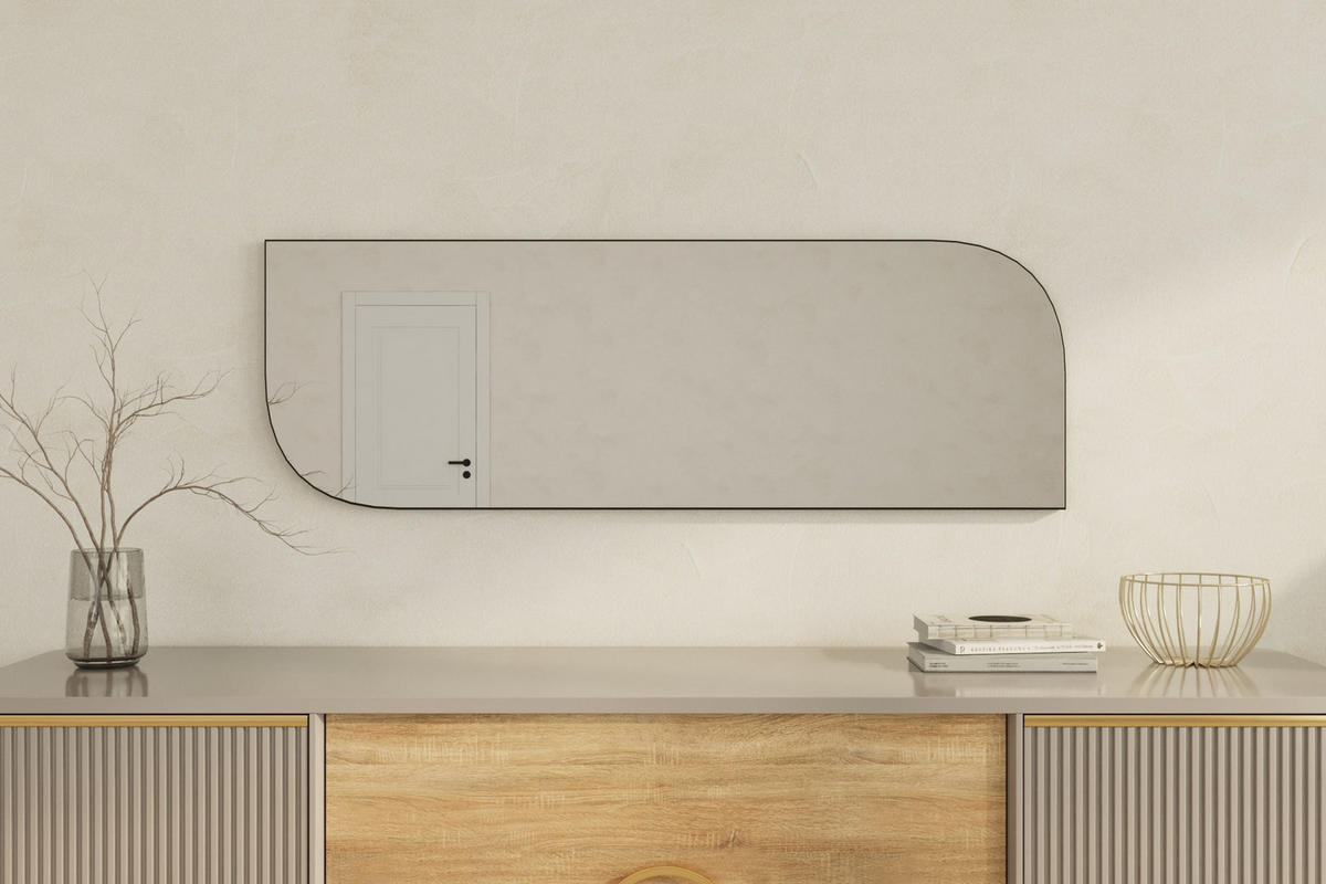 WANDSPIEGEL Radiance Silber 40x120 cm - Silberfarben, Holzwerkstoff (40/120/2cm) - moebel17