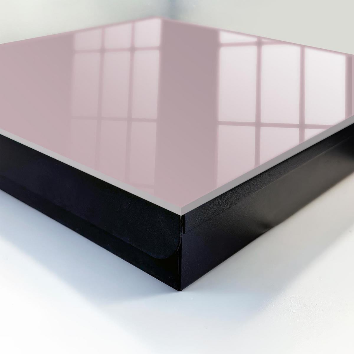 SCHLÜSSELBOX Schwarz 30x30 cm- Türöffnung nach rechts - Pastelllila - Flieder, Metall (30/30/5cm) - TULUP