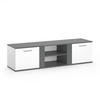 LOWBOARD Novelli Anthrazit 155 x 41 cm - Anthrazit/Weiß, Holzwerkstoff (155/41/40cm) - Vicco