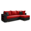 ECKSOFA Lord, Seite: Rechts - Rot/Schwarz, Holz/Textil (238/141cm) - Sofnet