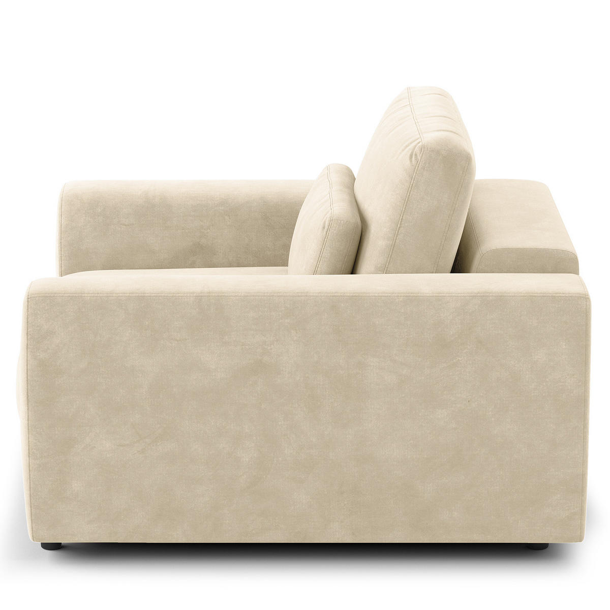 SESSEL - Schwarz/Weiß, Kunststoff/Textil (116/80/117cm) - home24