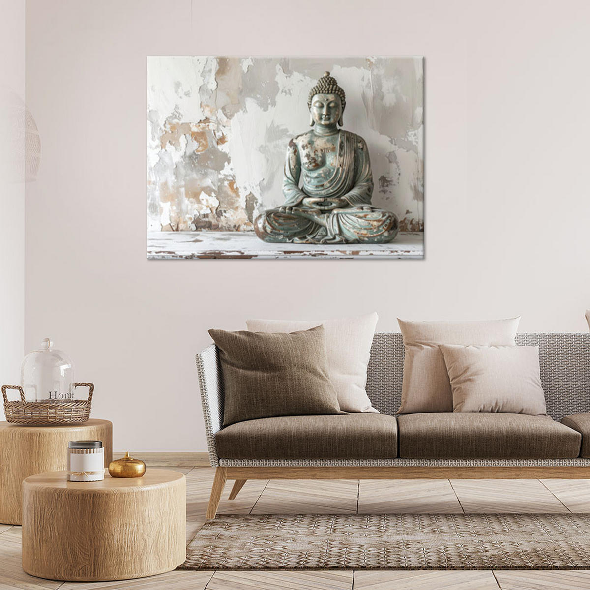 LEINWANDBILD Zen und Orientalisch 30x20cm - Grau, Textil (30/20cm) - Feeby