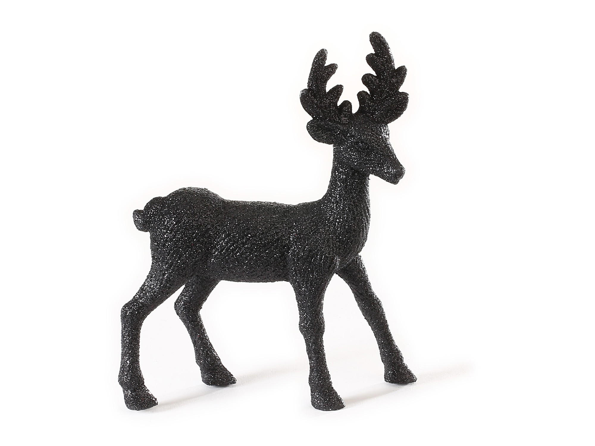 HIRSCH schwarz 21 x 16 cm - Schwarz, Kunststoff (0.01/1/0.01cm) - LAALU