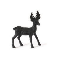 HIRSCH schwarz 21 x 16 cm - Schwarz, Kunststoff (0.01/1/0.01cm) - LAALU