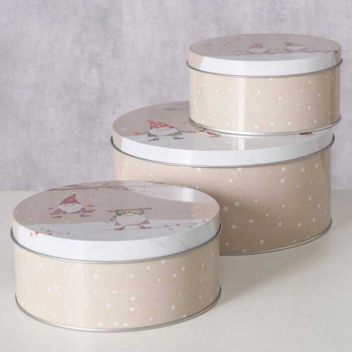 DOSEN Harald Ø 13-20 cm 3er-Set - Beige, Metall (20/9/20cm)